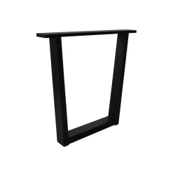 Skraut Home - Pieds En Métal En Forme De U - 84x71 Cm - Noir