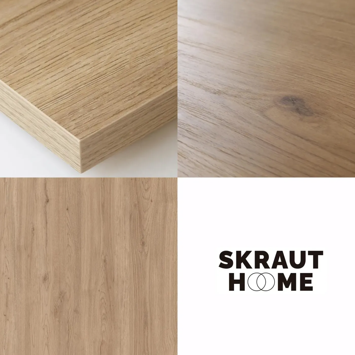 Skraut Home - Tv Meubel - Elektrische Haard - Hangend - 200x35x45 Cm - Eiken