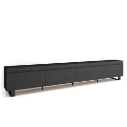 Skraut Home - Tv Meubel - 320x35x57 Cm - Zwart