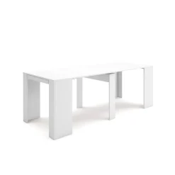 Skraut Home - Uitschuifbare Eettafel - 222x90x77 Cm - Wit
