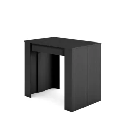 Skraut Home - Uitschuifbare Eettafel - 222x90x77 Cm - Zwart