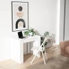 Skraut Home - Uitschuifbare Eettafel - 180x90x77 Cm - Wit