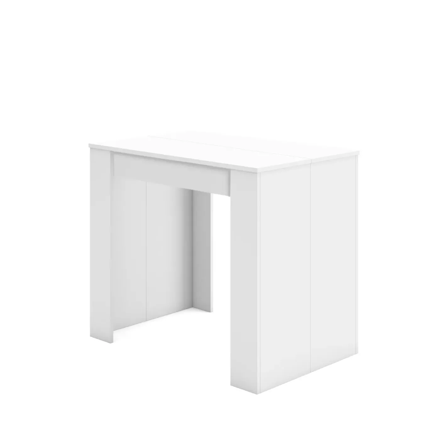 Skraut Home - Uitschuifbare Eettafel - 180x90x77 Cm - Wit