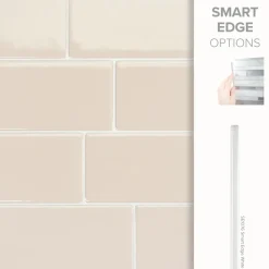 Smart Tiles Zelfklevende Tegels X4, 29.36 X 21.29cm - Metro Tripoli Beige