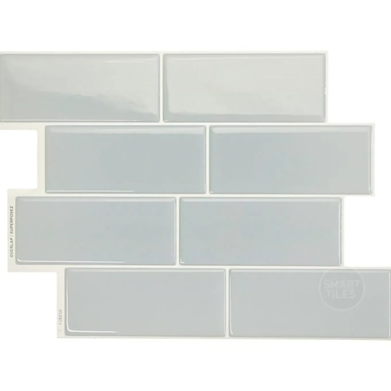 Smart Tiles Zelfklevende Tegels X4, 29.36 X 21.29cm - Metro Mia Grijs