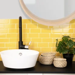 Smart Tiles Zelfklevende Tegels X4, 29.36 X 21.29cm - Metro Sunny Geel