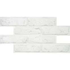 Smart Tiles Zelfklevende Tegels X2, 54.05 X 27.58cm - Brik Zurich Wit