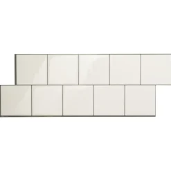Smart Tiles Zelfklevende Tegels X2, 56.62 X 20.9cm - Square Velden Wit