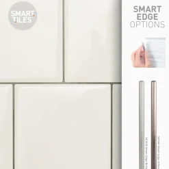 Smart Tiles Zelfklevende Tegels X2, 56.62 X 20.9cm - Square Velden Wit