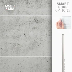 Smart Tiles Zelfklevende Tegels X2, 57.3 X 29.41cm - Norway Alta Grijs