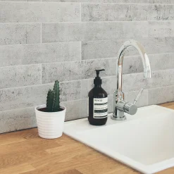 Smart Tiles Zelfklevende Tegels X2, 57.3 X 29.41cm - Norway Alta Grijs