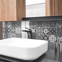 Smart Tiles Zelfklevende Tegels X4, 22.86 X 22.86cm - Vintage Arezzo Veelkleurige