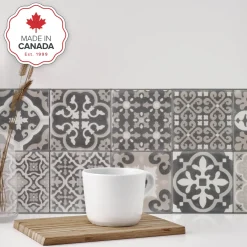 Smart Tiles Zelfklevende Tegels X4, 22.86 X 22.86cm - Vintage Arezzo Veelkleurige
