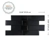 Smart Tiles Zelfklevende Tegels X2, 57.3 X 27.64cm - Oslo Nero Noir