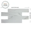 Smart Tiles Zelfklevende Tegels X2, 57.3 X 29.41cm - Norway Asti Grijs