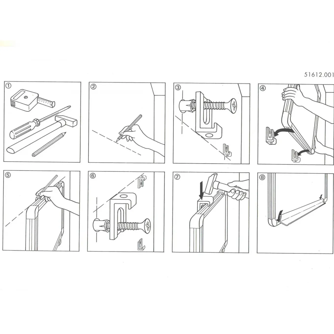 Smit Visual Whiteboard Ophangsysteem 13 Mm