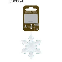 Sneeuwvlok - Helder - Acryl - 6,5cm