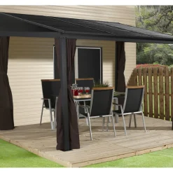 Sojag Aluminium Terrasoverkapping Portland 288x367x240cm - Antraciet