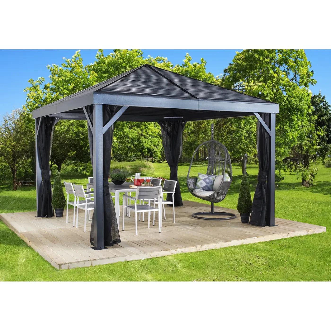 Sojag Paviljoen South Beach 1212 - Pergola Sj05500 - 363x363x310 Cm