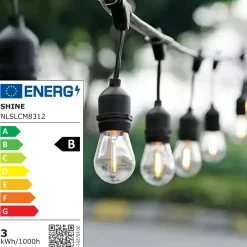 Solar Lichtsnoer Buiten - 8,5 Meter - 12 LED Lampen - Zonne-energie & Stekker - IP65 - Classic