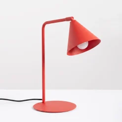 Sollux Lighting Bureaulampen Nox Rood Staal