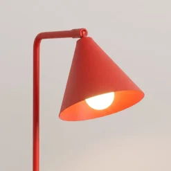 Sollux Lighting Bureaulampen Nox Rood Staal