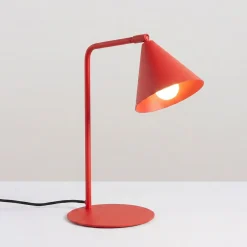 Sollux Lighting Bureaulampen Nox Rood Staal