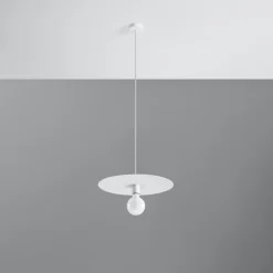Sollux Lighting Hanglampen Flavio Wit Staal