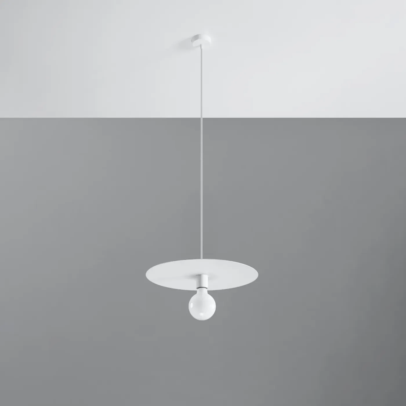 Sollux Lighting Hanglampen Flavio Wit Staal