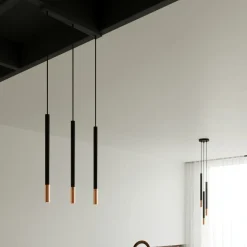 Sollux Lighting Hanglampen Mozaica Zwart/koper Staal