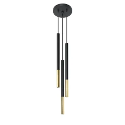 Sollux Lighting Hanglampen Mozaica Zwart Goud Staal