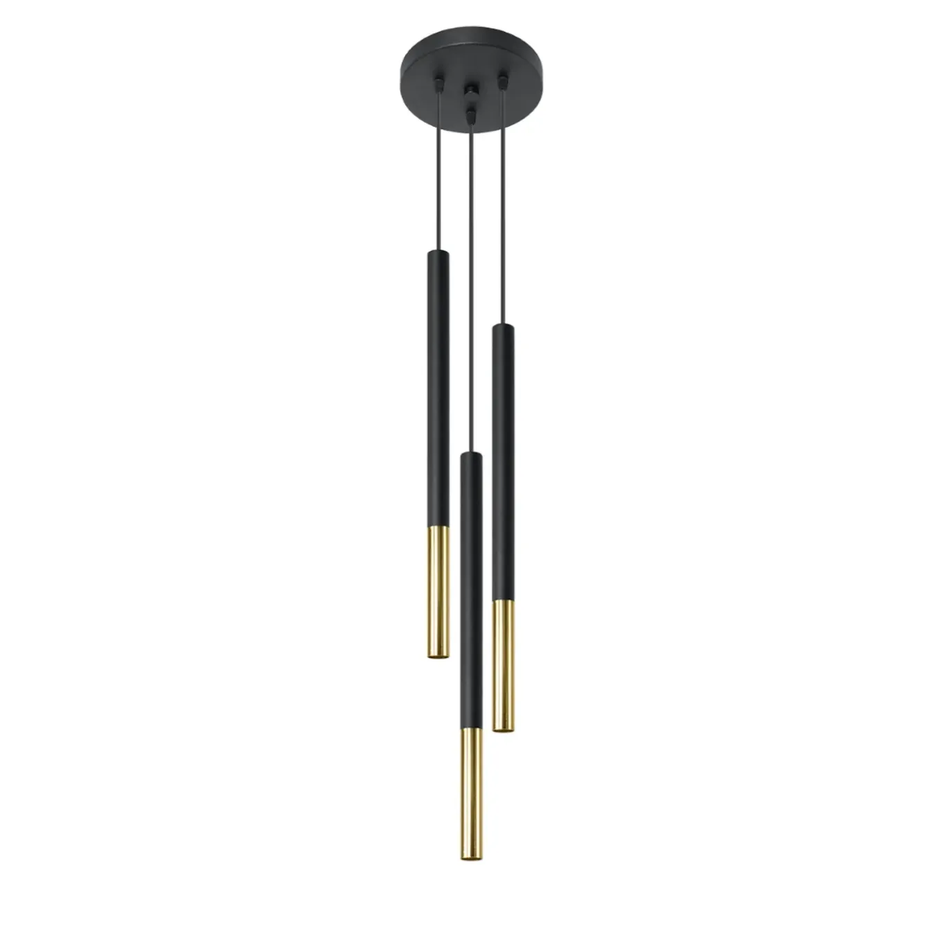Sollux Lighting Hanglampen Mozaica Zwart Goud Staal