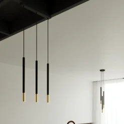 Sollux Lighting Hanglampen Mozaica Zwart Goud Staal