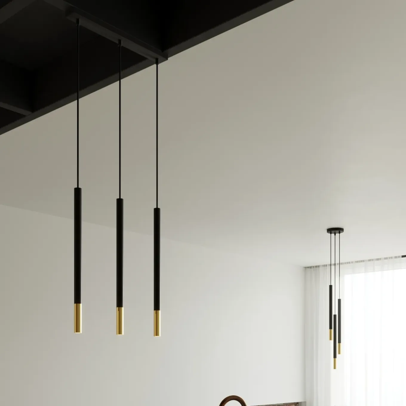 Sollux Lighting Hanglampen Mozaica Zwart Goud Staal