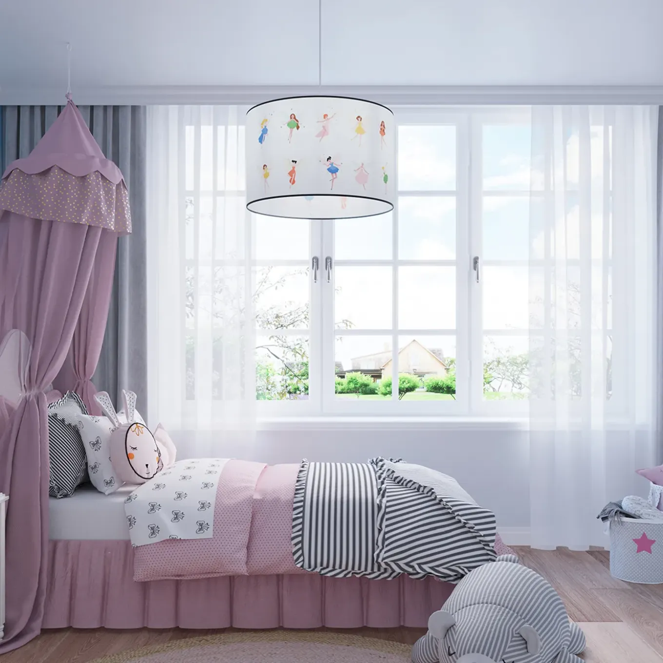 Sollux Lighting Hanglampen Wróżki Veelkleurig Pvc