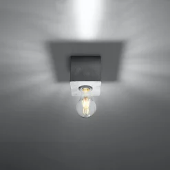 Sollux Lighting Plafondlampen Ariz Grijs Concreet