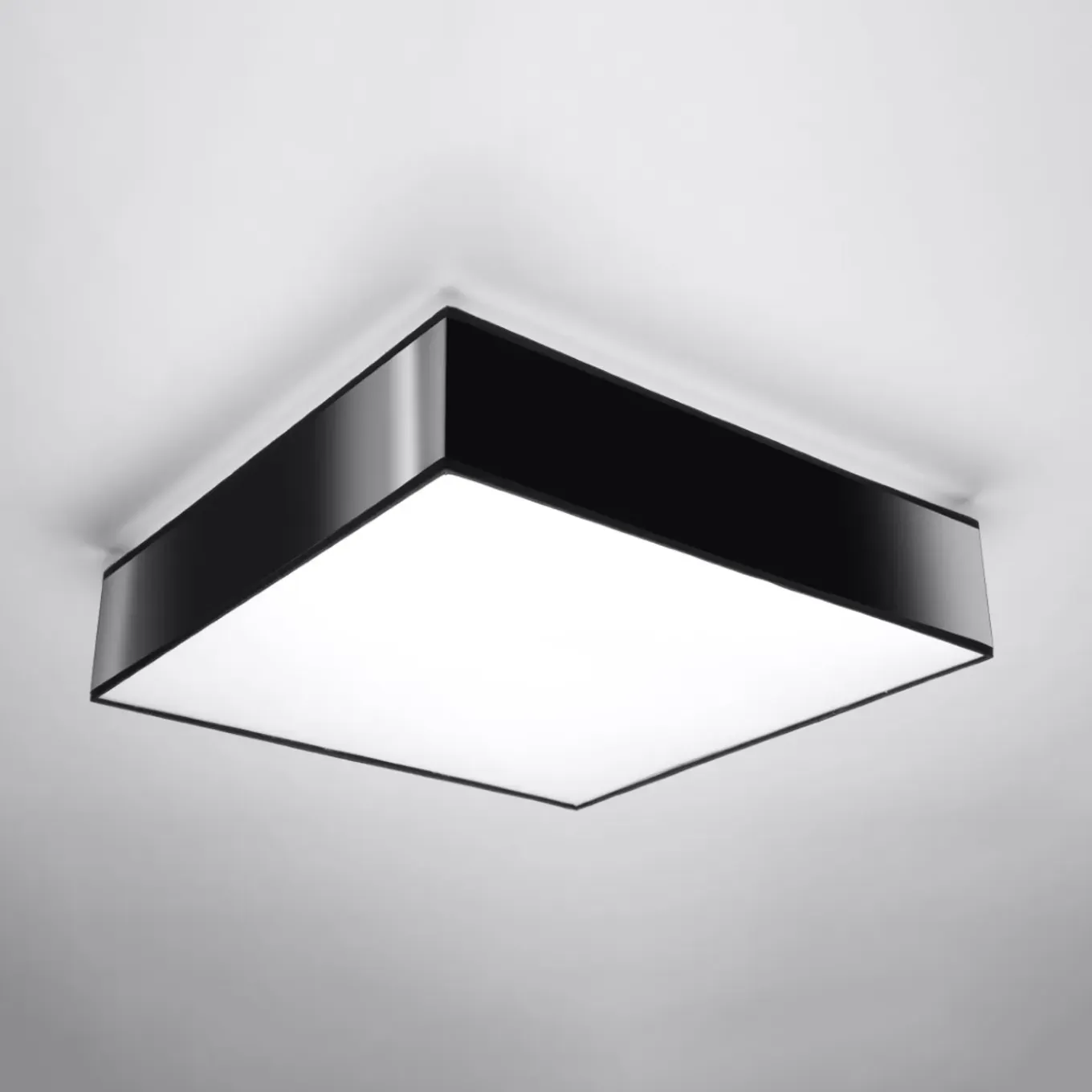 Sollux Lighting Plafondlampen Horus Zwart Pvc