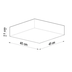 Sollux Lighting Plafondlampen Horus Zwart Pvc
