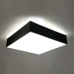 Sollux Lighting Plafondlampen Horus Zwart Pvc