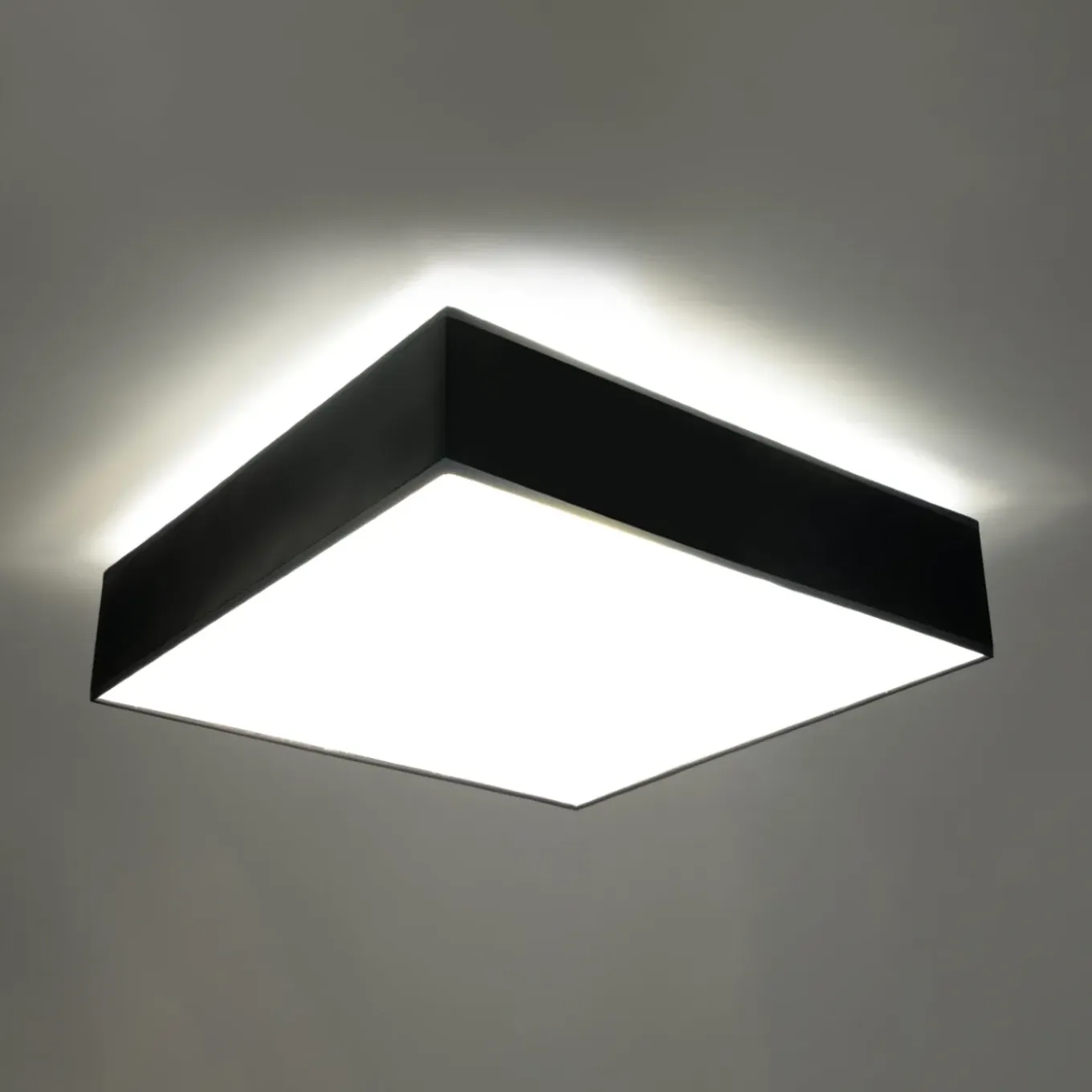 Sollux Lighting Plafondlampen Horus Zwart Pvc