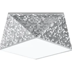 Sollux Lighting Plafondlampen Hexa Zilver Pvc