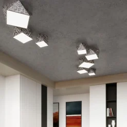 Sollux Lighting Plafondlampen Hexa Zilver Pvc