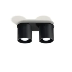 Sollux Lighting Plafondlampen Orbis Zwart Aluminium