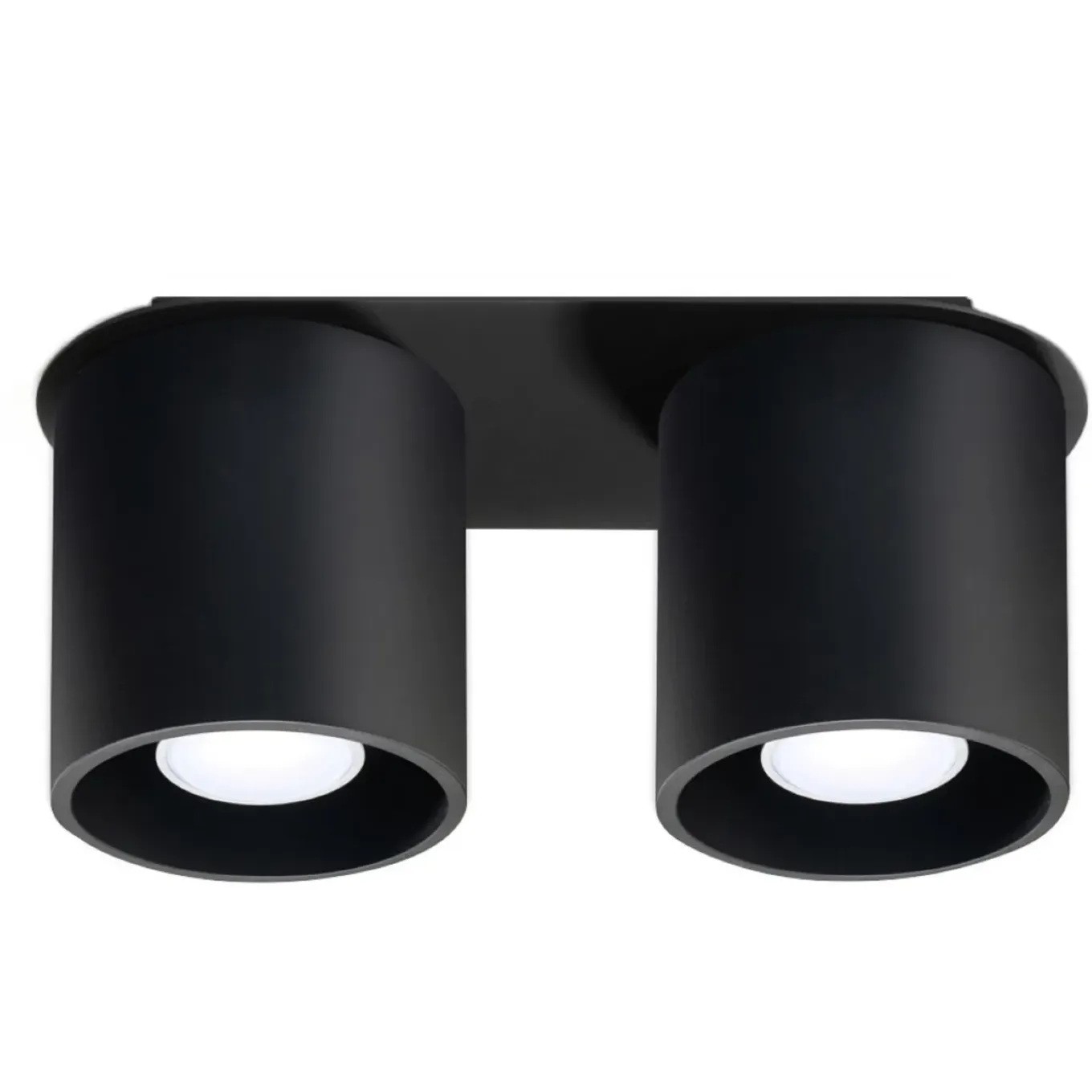 Sollux Lighting Plafondlampen Orbis Zwart Aluminium