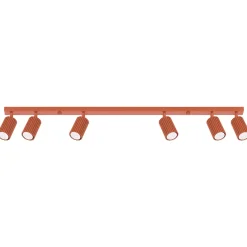 Sollux Lighting Plafondlamp Karbon Rode Oker Aluminium