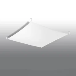 Sollux Lighting Plafondlampen Luna Wit Stof