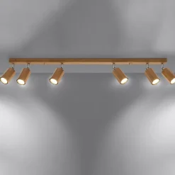 Sollux Lighting - Plafondlamp - Xenor 6 Eik Led 4000k