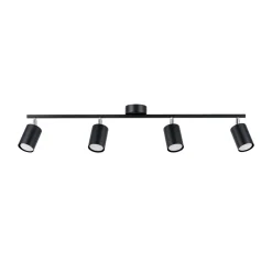 Sollux Lighting - Plafondlamp - Torim 4l Zwart Led 4000k