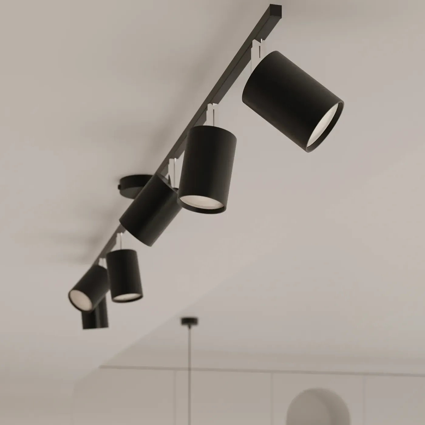 Sollux Lighting - Plafondlamp - Torim 4l Zwart Led 4000k