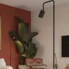 Sollux Lighting Vloerlampen Karbon Zwart Aluminium